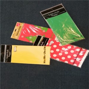 LDPE HDPE op maat bedrukt plastic tafelkleed voor tafelmatten