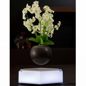 360 draaiende magnetische levitatie drijvende lucht bonsai planter boompot