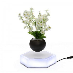 360 draaiende magnetische levitatie drijvende lucht bonsai planter boompot