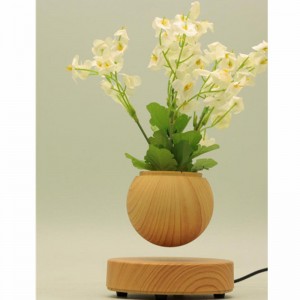 houten ronde basis magnetische zwevende drijvende lucht bonsai vijver pot bloempot