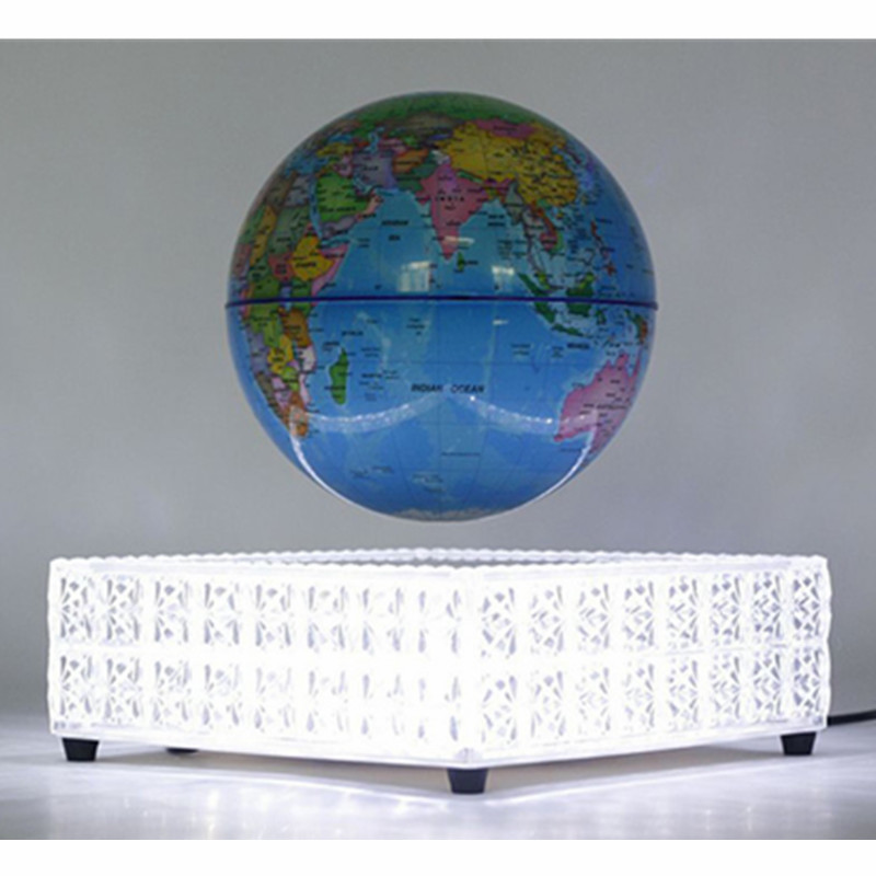 spining led kristal maglev levitate globe PA-0717-G drijvende globe 6 inch 7 inch 8 inch