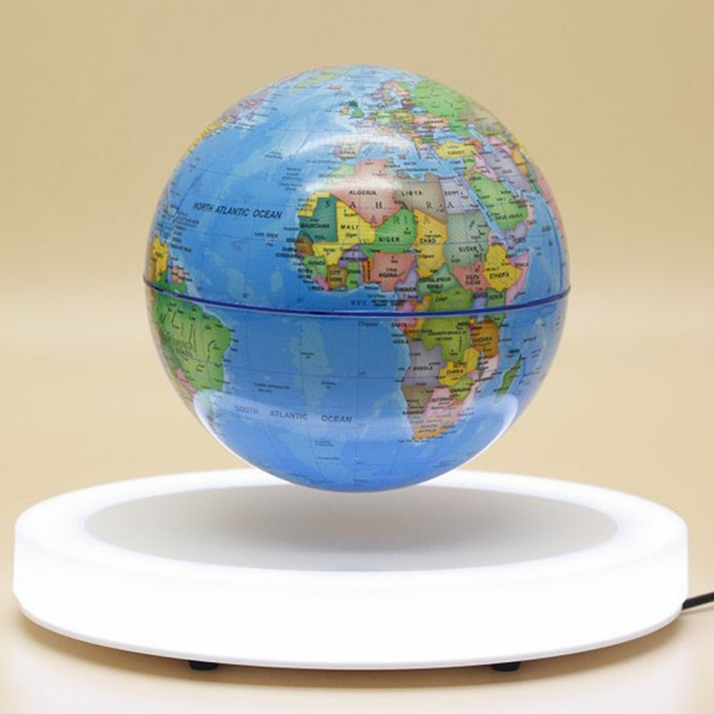 led licht roterende magnetische levitate globe PA-0702-G drijvende globe 6 inch 7 inch 8 inch