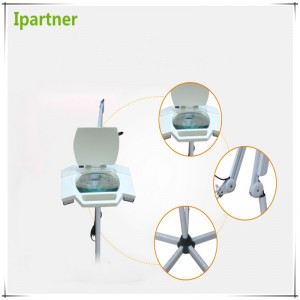 Ipartner Hete verkopende cosmetische vergrootlamp voor het testen van de huid met koel licht Vierkant glas