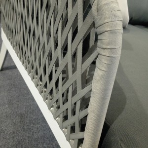 Dubbele buiten rotan lounge meubels stoel set