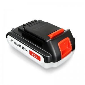 Li-ion 2000mAh 20V vervangende draadloze batterijen voor Black \u0026 Decker LB20, LBX20, LBX4020, LB2X4020 Gereedschap