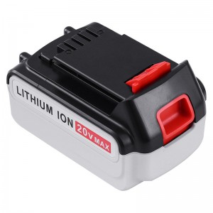 Li-ion 20V 4000mAh vervangende batterijen voor Black \u0026 Decker LB20, LBX20, LBX4020, LB2X4020 Draadloze gereedschappen