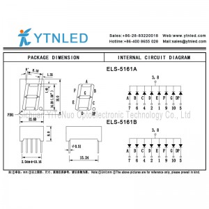 0,56 inch rood 1 cijfer 7 segmenten LED-display, digitale buis