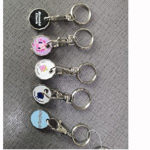 P019 munt sleutelhanger