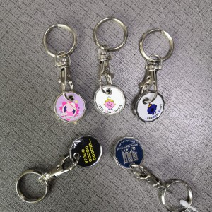 P019 munt sleutelhanger