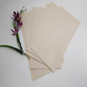 Hoge kwaliteit 0,5 mm abrikooskleurig hard PET-kunststof polyesterblad voor meubels