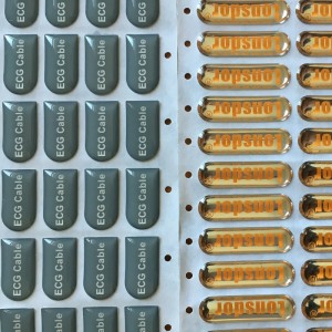 Kleine epoxy dome-stickers en onregelmatige kleine dome-labels