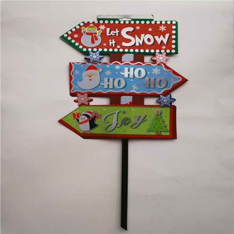 Custom Print Outdoor Gebruik Yard Sign Plastic vel Holiday Decorations