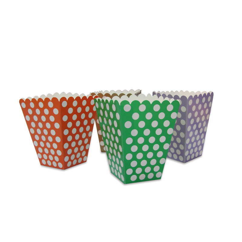 Voordelig papieren servies op maat formaat stippen en effen kleur Feest servies sets