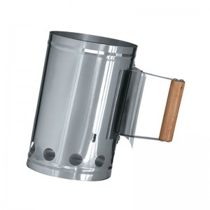 Starter van roestvrijstalen BBQ-houtskoolschoorsteen