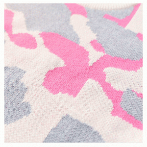 Koreaanse stijl wolmix dikke warme jacquard pullover knitwear