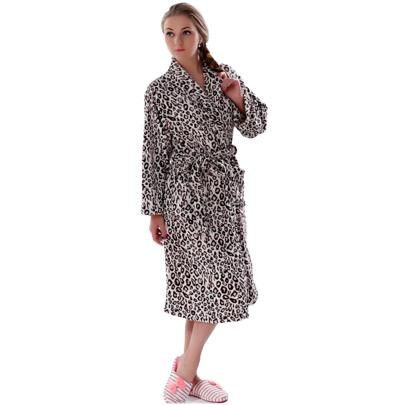 Luipaard gewaad volwassen pyjama voor vrouwen