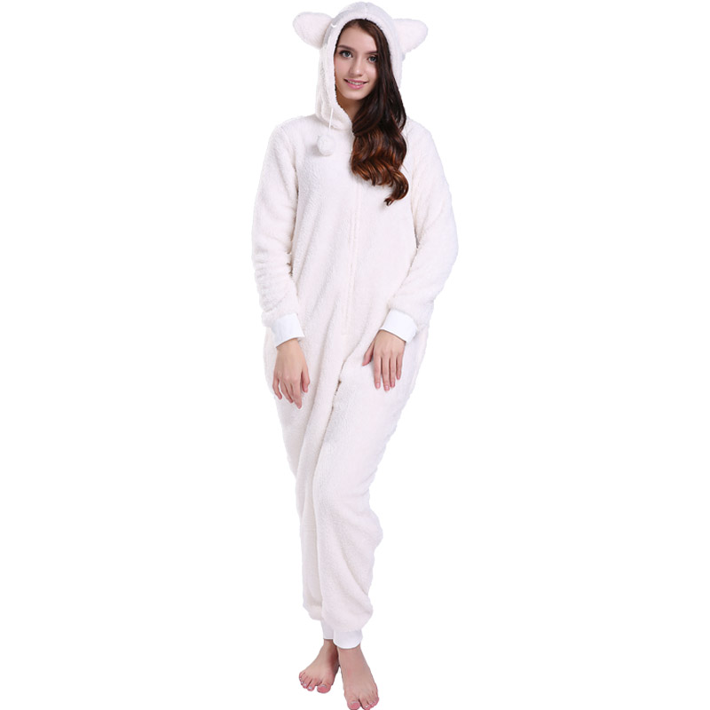 Dames Romper Pyjama Met Capuchon Met Oren Van Dieren