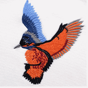 Aangepaste dames gebreide gebreide vogel trui met ronde hals trui