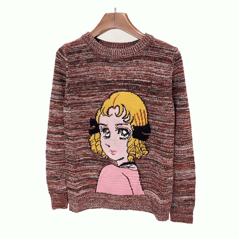 OEM u0026 ODM Custom Design Wol Pretty Intarsia Dames Pullover Sweater Gebreid