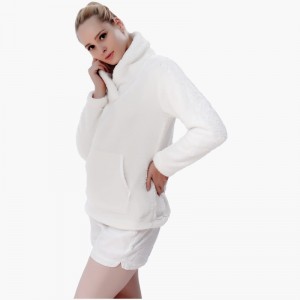 Dames knuffel fleece crème Sweatshirt