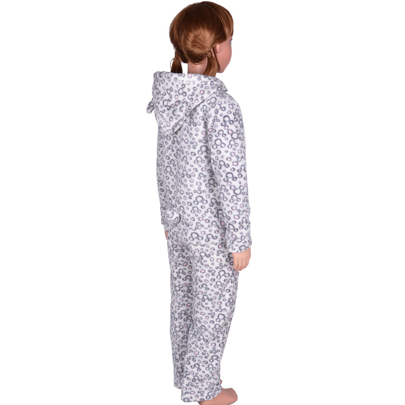 Pyjamaset met print van koraal fleece voor kinderen