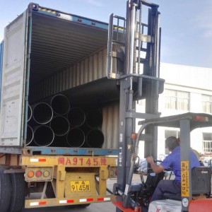 ISO-norm HDPE-buis in blauwe kleur voor Sri Lanka-markt