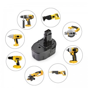 Ni-Cd 14.4V 1300mAh Batterijen voor draadloos gereedschap vervangen voor Dewalt DC9091, DE9091, DE9038