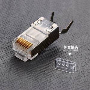RJ45-connector CAT7 Crimp Ethernet-connector STP Modulair