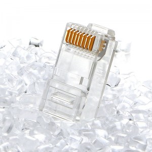 CAT5 CAT5E CAT6 Connector 8P8C UTP Vergulde Ethernet-kristalkop