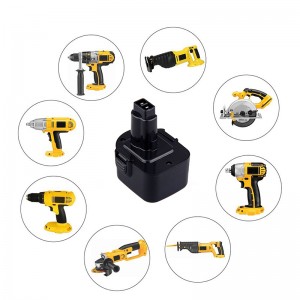 Ni-Cd 2000 mAh 12V oplaadbare batterijen voor Dewalt DE9075, DE9501, DW9071 draadloze boor