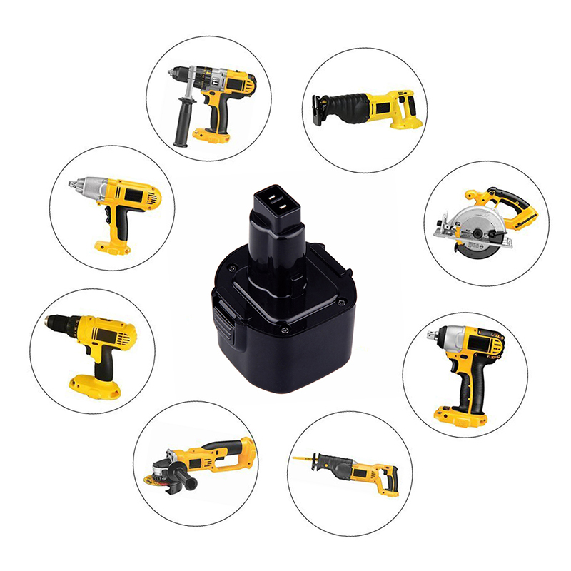 DE9062, DW9061, DW9062 Dewalt vervangende batterijen 9.6V 3000mAh Ni-Mh batterij