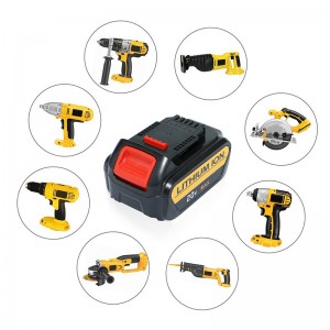 Li-ion 4000mAh 20V vervangende boormachine voor Dewalt DCB180, DCB181, DCB182