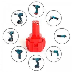 9102, 193977-7, 192595-8 9.6V 2000mAh Ni-Mh-batterijpakket voor Makita elektrisch gereedschap