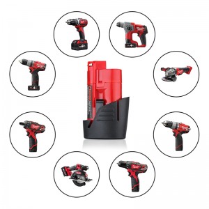 12V 1500mAh vervangende oplaadbare lithiumbatterijen voor Milwaukee 48-11-2411 M12 elektrisch gereedschap