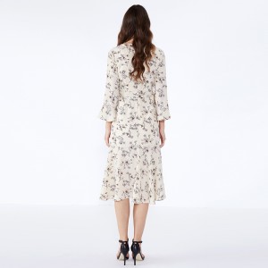 Bloemen Dames Kantoorkleding Jurken Dames Casual Galajurk JCGJ190315070