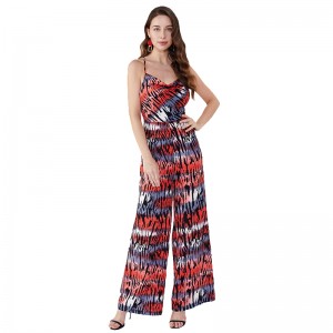 Halter Jarretelle Naakte Rug Schouder Sexy Zomer Bandeau Jumpsuit