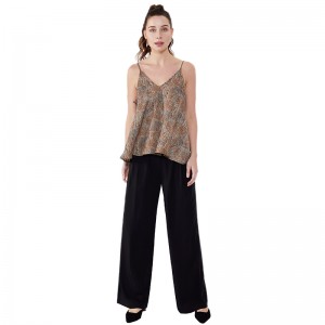 Nieuwste ontwerp losse Streetwear damesbroek zwarte jas broek JSDJ2516