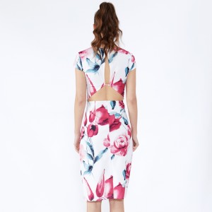 Splitsen Nieuwe Feeling Roupa's Bloemenprint Dames Zomerjurken