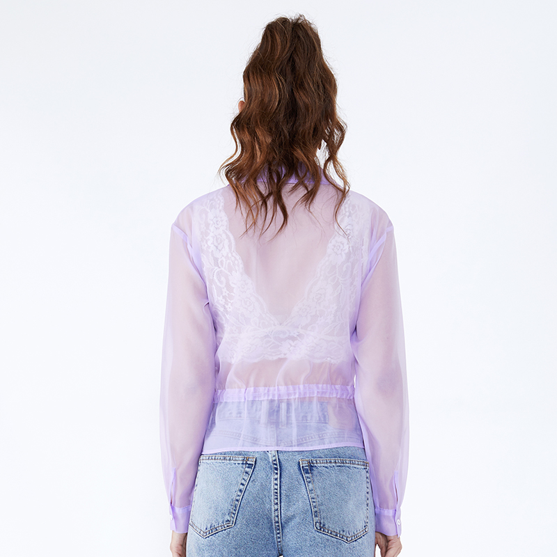 Groothandel Taillecollectie met elastisch perspectief Lange mouwen damesblouses