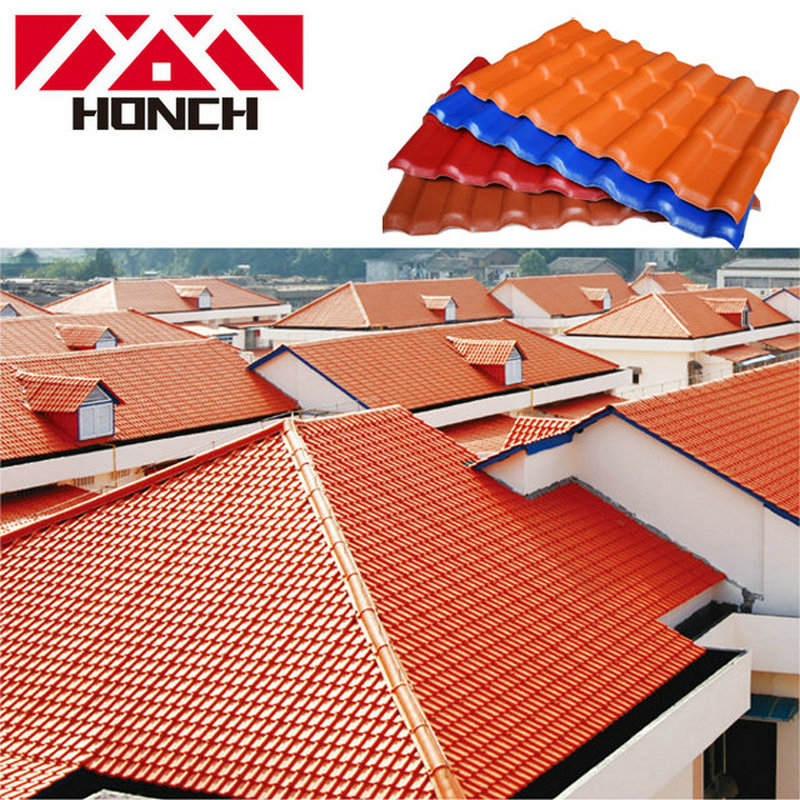 Royal1050 Nieuwe ASA kunsthars dakpannen dakplaat fabriek verkopen