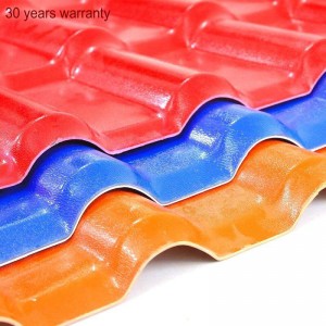 Royal1050 Nieuwe ASA kunsthars dakpannen dakplaat fabriek verkopen