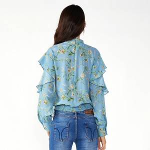 Dames plus size boho nieuwste chiffon tops en blouses