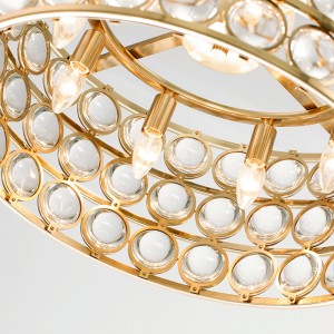 Nieuwe Nordic Modern Metal Glass Luxury Home Hotel Kroonluchter Km2136