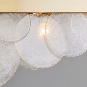 Nieuwe moderne metalen luxe glazen hotelvilla kroonluchter Km2128