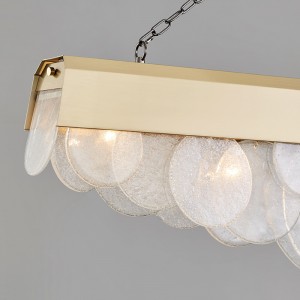 Nieuwe moderne metalen luxe glazen hotelvilla kroonluchter Km2128