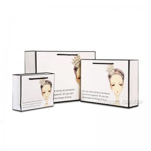 Aangepast logo bedrukt met handvatten groothandel papieren zak