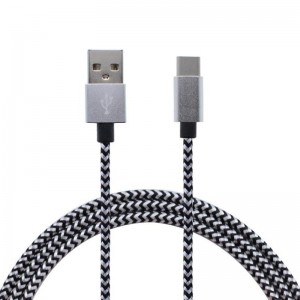 Type-C naar USB Nylon Gevlochten datakabel