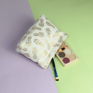 Twill 100% populaire cosmetische zak met ananasvezels
