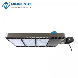 DLC ETL vermeld led parkeerplaats schoenendoos licht 4 soorten beugels IP66 paal straatverlichting