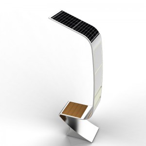 Smart Solar LED Reclame Verlichting Box Telefoon Oplader Outdoor Urban Bench